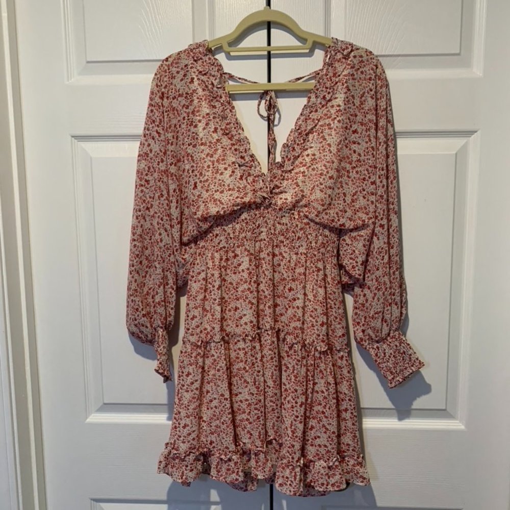 She and Sky Floral Mini Dress